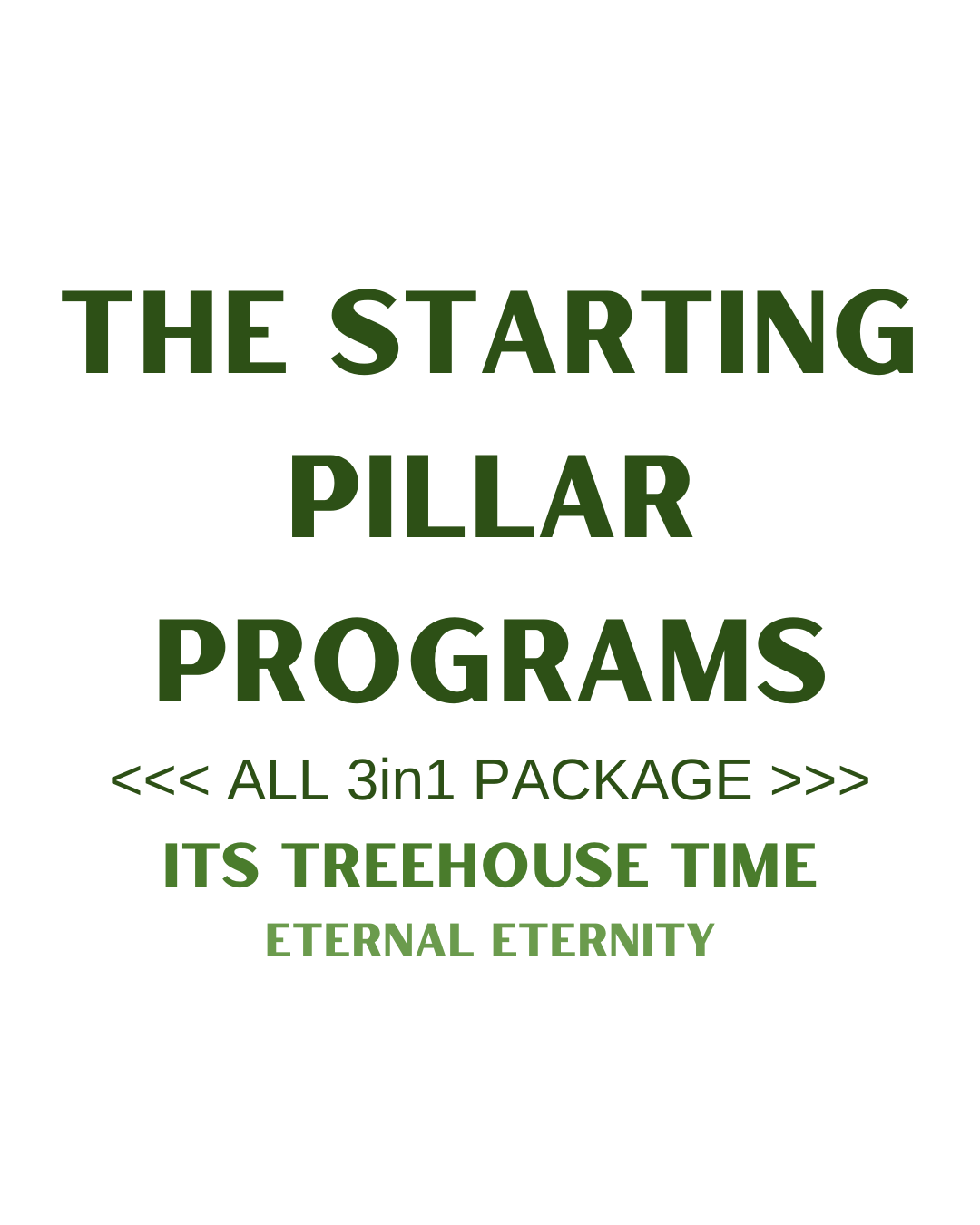 The Pillar Programs